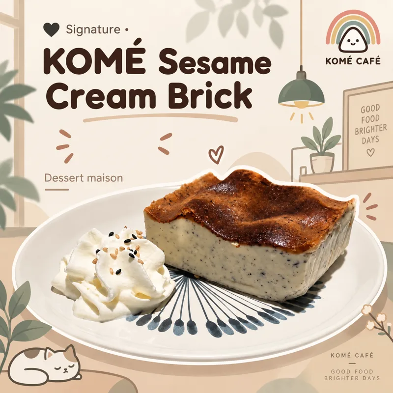 🖤Signature • Sesame Cream Brick