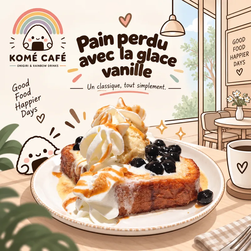 💛Pain perdu avec la glace vanille