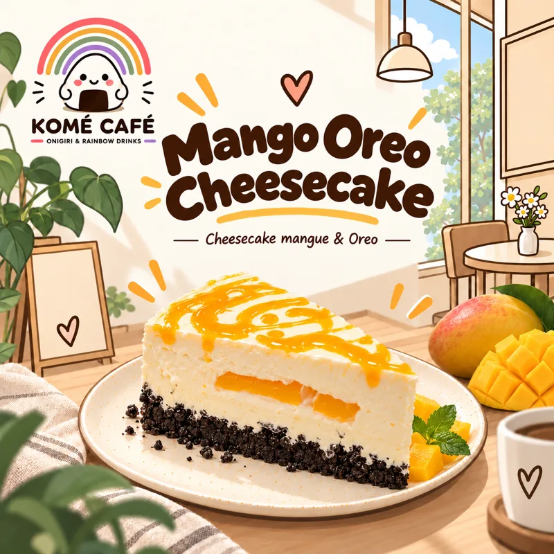 💛New • Mango Oreo Cheesecake