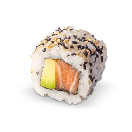 801 Saumon,avocat,fromage philadelphien,sésame 