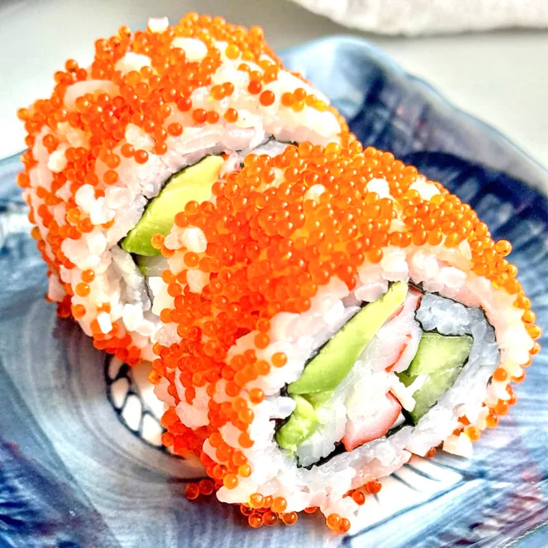 808 Saumon,masago,avocat,mayonnaise,sauce teriyaki