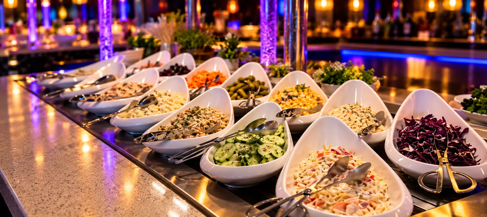 Buffet salade et entrées fraîches chez O'Gourmand