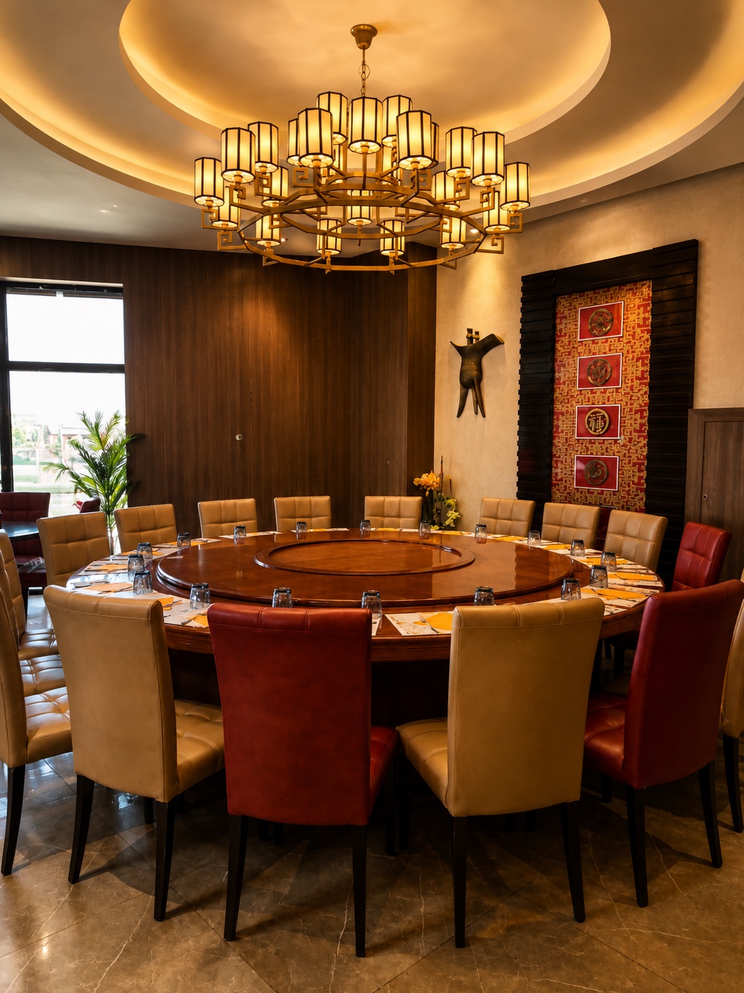 Grande table ronde pour les groupes chez Bonheur d'Asie