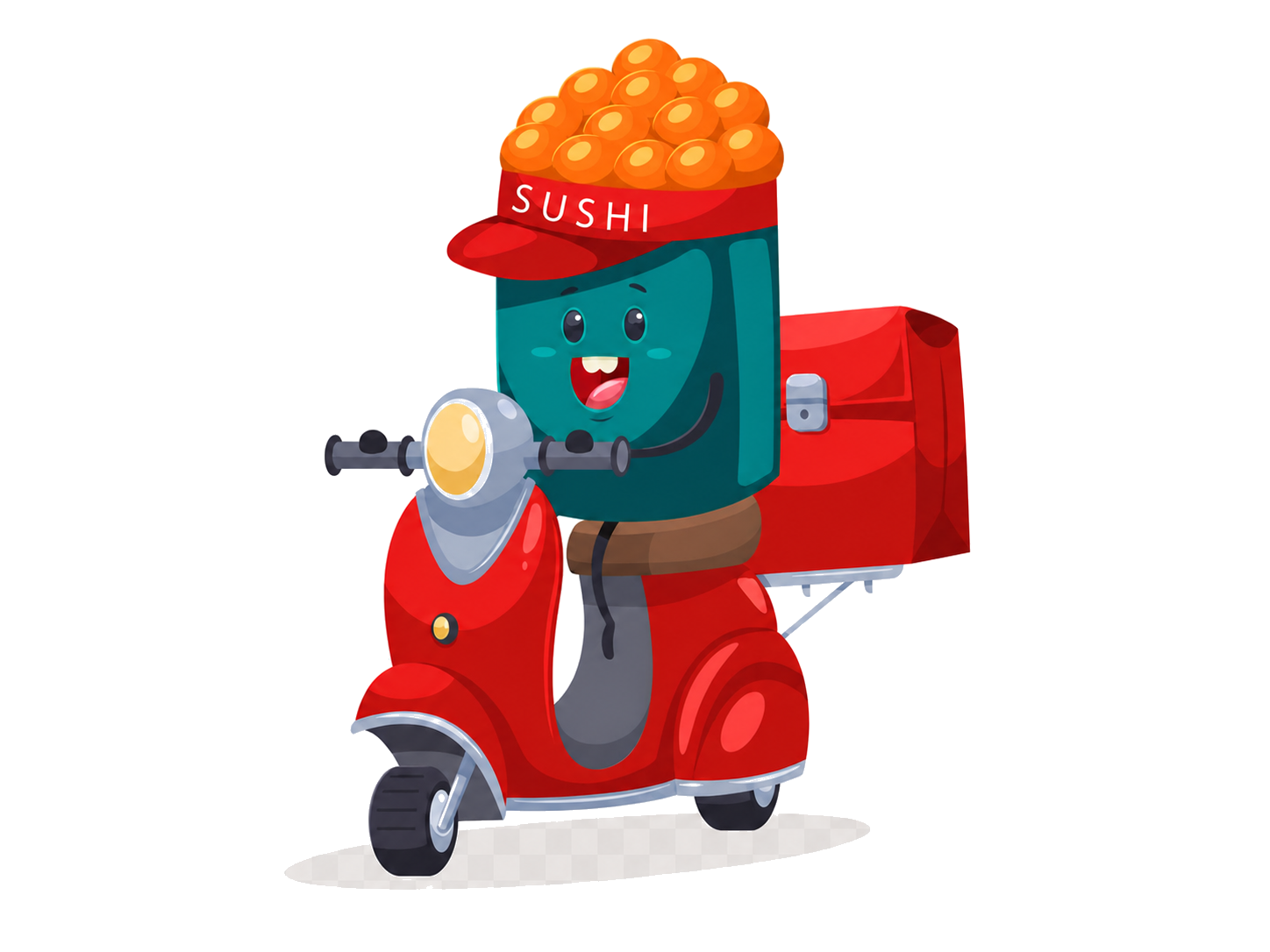 Mascotte sushi Hana Kiri en livraison