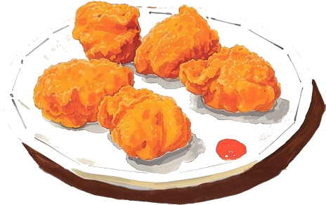 Entrees japonaises croustillantes illustrees