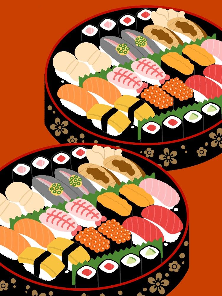 Assortiments de sushis disponibles à emporter