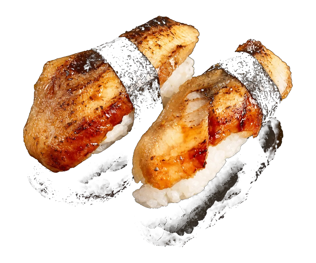 Nigiri de banana flameado