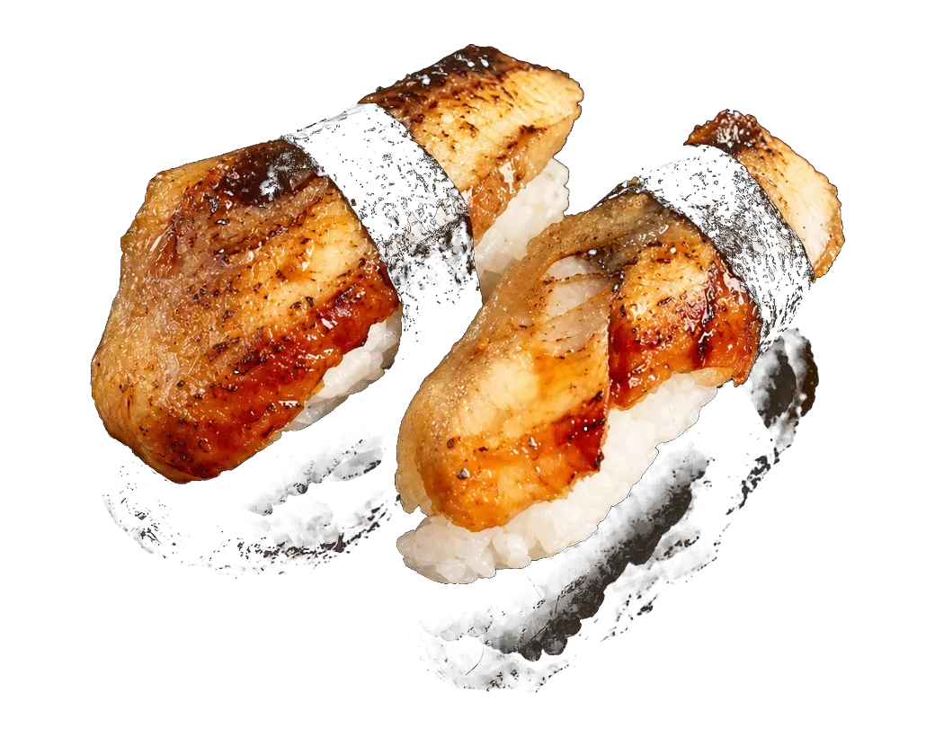 Nigiri de banana flameado