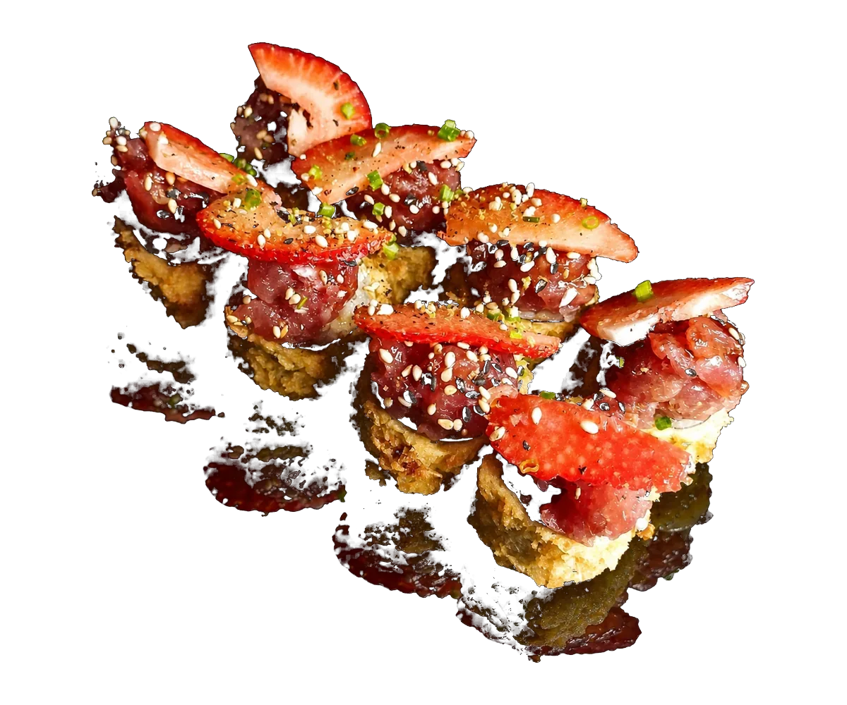 Tempura maduixa