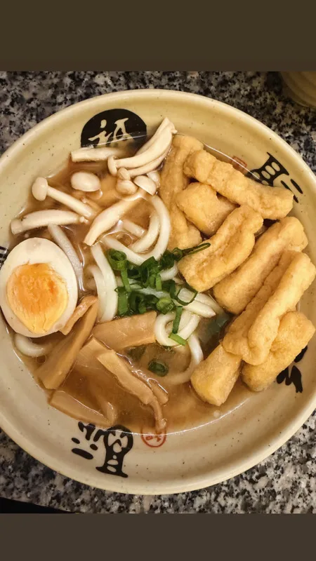 Menu Ramen au vegetarien tofu 豆腐面 802