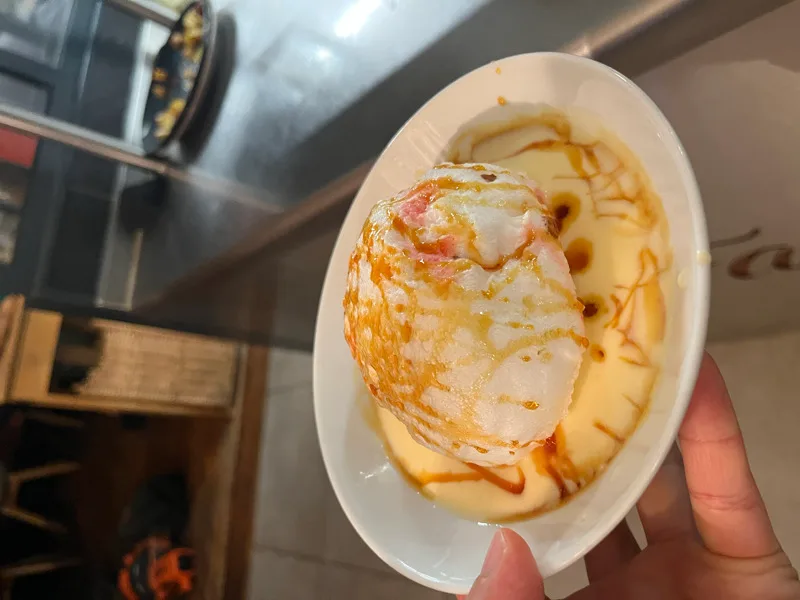 Ile flottante façon grand-mère aux pralines