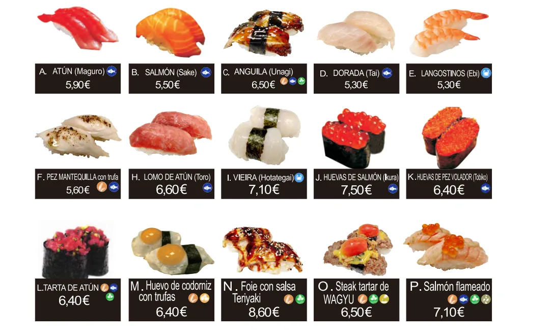 29A. NIGIRI SUSHI (2 pieces)