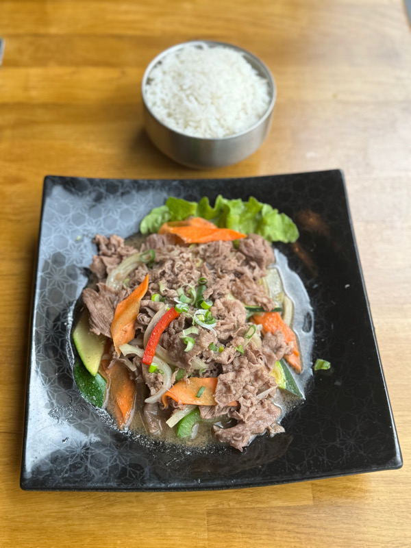 P1. Bœuf sur plaque chauffante