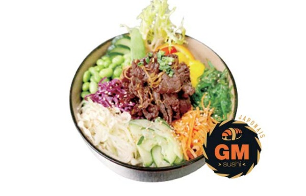 B6. Poke GM boeuf au gingembre
