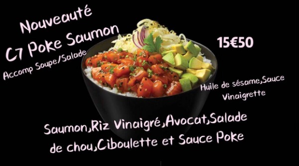 C7 Poke Saumon accomp Soupe/Salade
