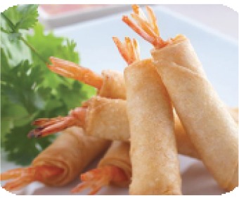 H4. Nems au crevettes 4pcs