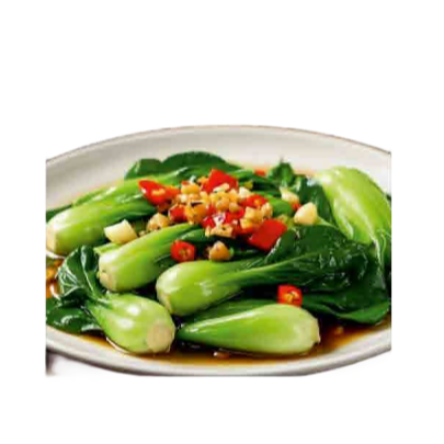 M16. Gebratenes Pak Choi mit Knoblauch