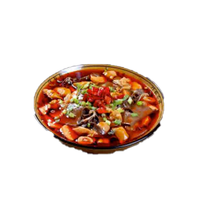 72. Mao xue wang Ente blut mit Rindfleisch, Gemisch, Gemüse