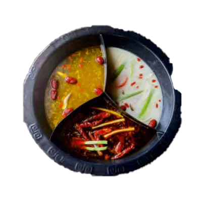 H17. The three kingdorm soup Base (spicy/knochen/muschroom)