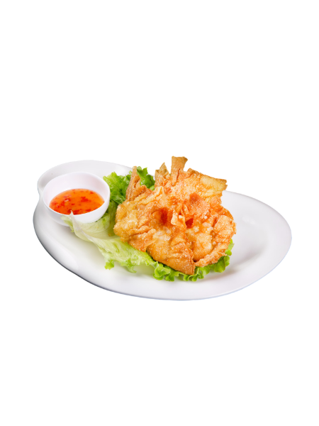 Raviolis frits aux crevettes