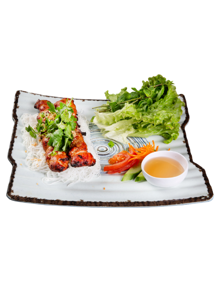Brochette de poulet aux vermicelles (ou riz)