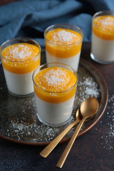 Panna cotta coco mangue