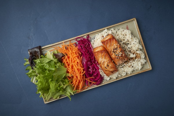 Bento saumon grillé