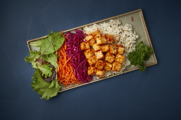 Bento tofu frit épicé