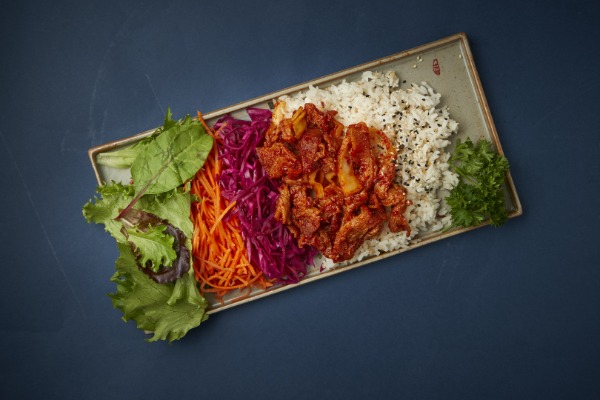 Bento porc épicé façon Jéyuk