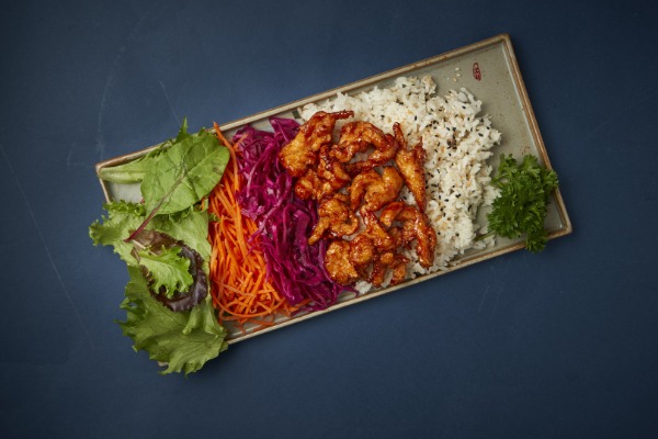 Bento poulet frit au miel