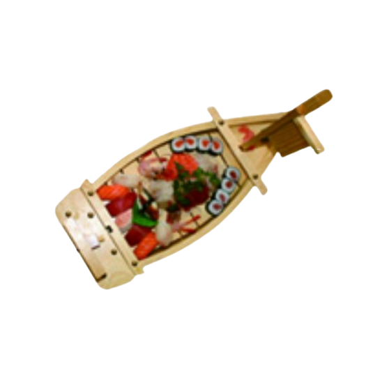 32. Mixto de sushi y sashimi variado en barco