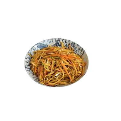 102. Tallarines fritos con gamba