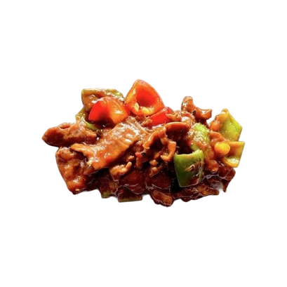 60. Ternera con salsa picante