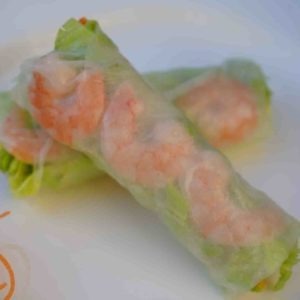 09B. Spring roll con gamberi