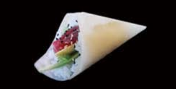 T10. Temaki Tonno e avocado in foglia di riso