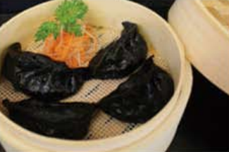 22. Black ravioli