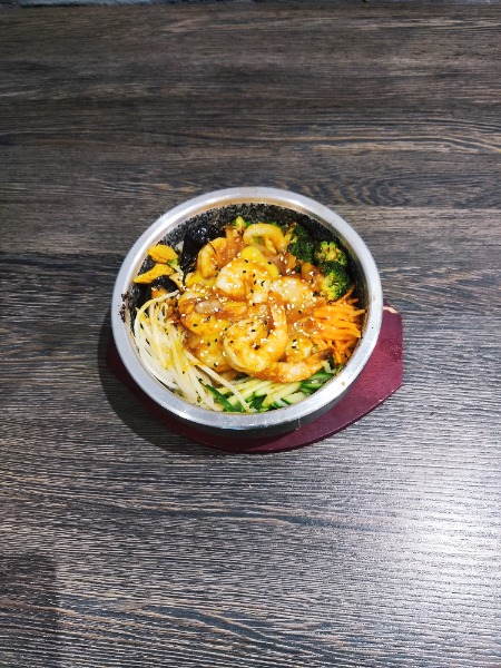 H4. Bibimbap aux crevettes