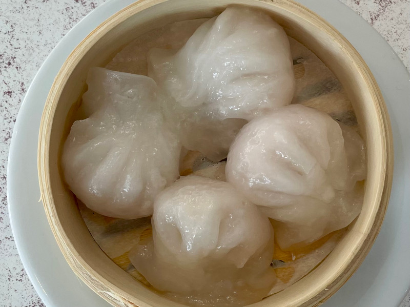 Raviolis au crevette à la vapeur / 4 pièces