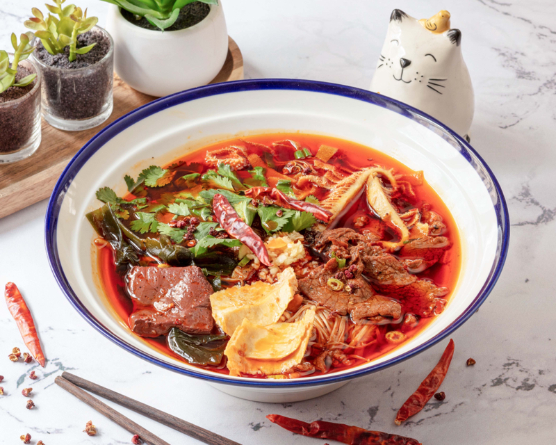 Hot pot pimenté préparé