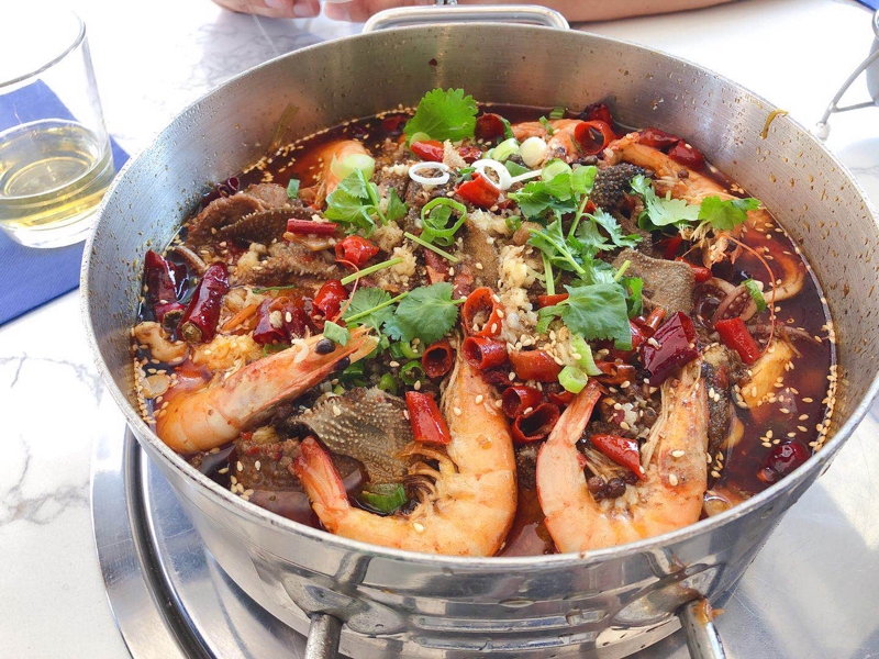 Hot pot pimenté préparé