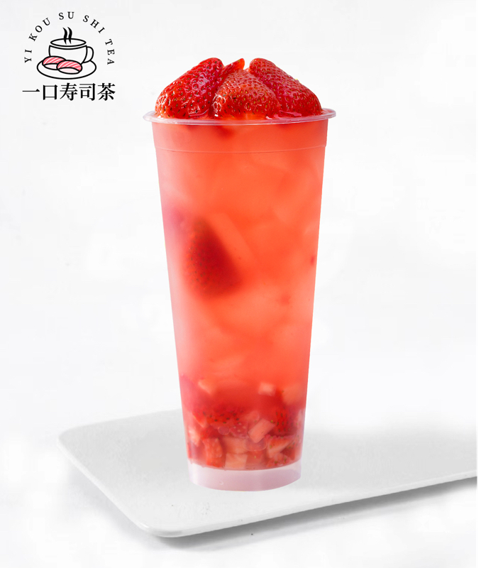 Strawberry green tea