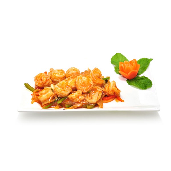 39. Crevettes au basilic