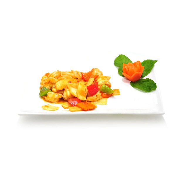 38. Crevettes au curry