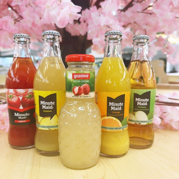 Jus de fruits aux choix