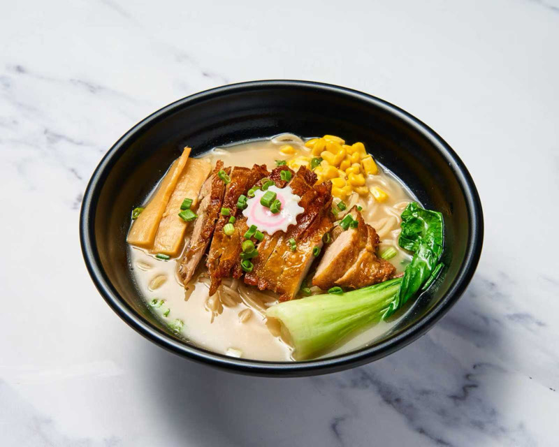 Roasted duck noodle soup