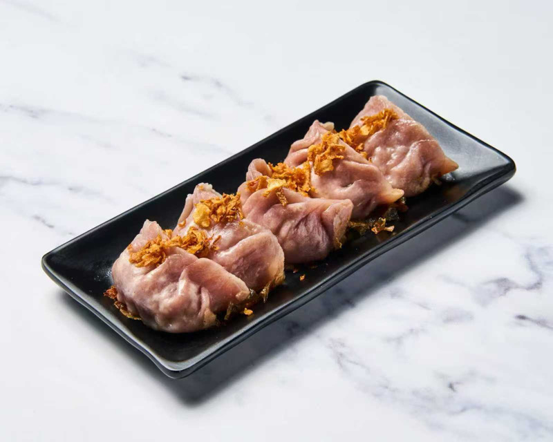 Pan-fried shrimp jiaozi (5pcs)