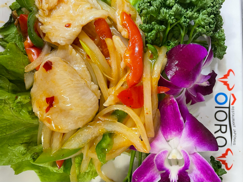 P6. Poulet sauce piquante