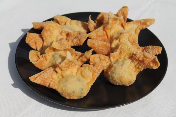Raviolis frits aux crevettes