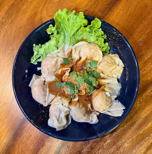 R2. Wonton aux crevettes et sa sauce Sichuanaise (sans soupe)🌶