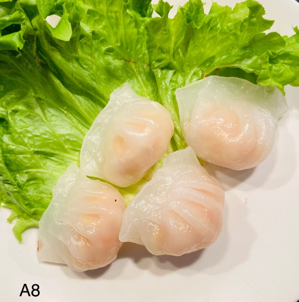 A8 4pcs raviolis crevetttes